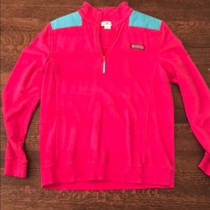 Womens Vineyard Vines Pink and Blue Shep Shirt, M